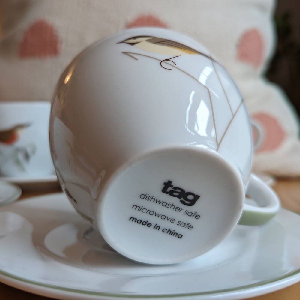 Charley Harper - Harper's Harvest - Set of 4 tea cups & saucers - Picture 7 of 11